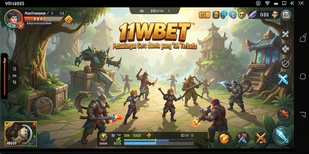 Tampilan gameplay mendebarkan dengan misi petualangan yang seru.