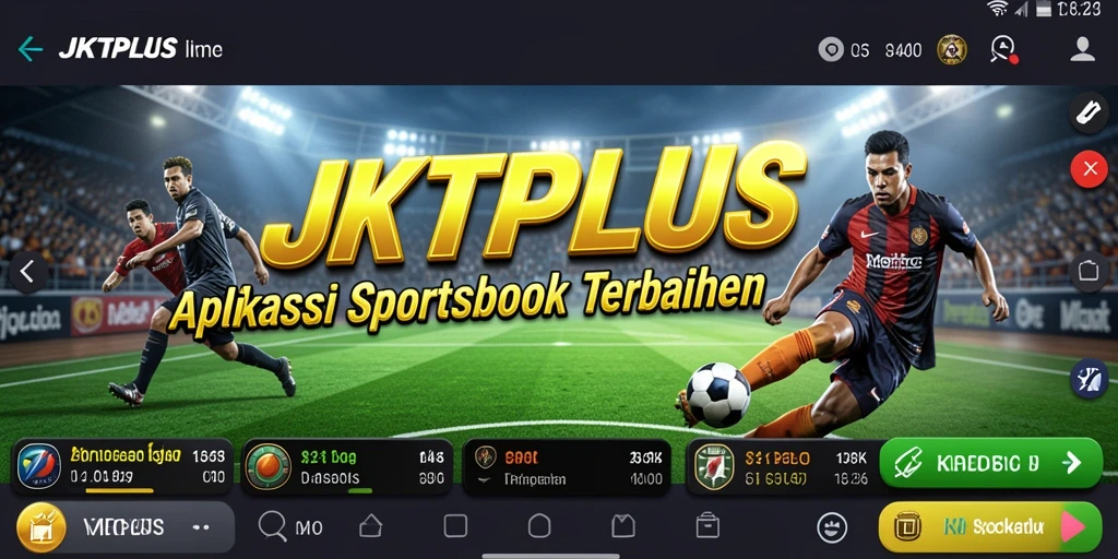 Tampilan screenshot dari gameplay JKTPLUS yang interaktif di Sportsbook.