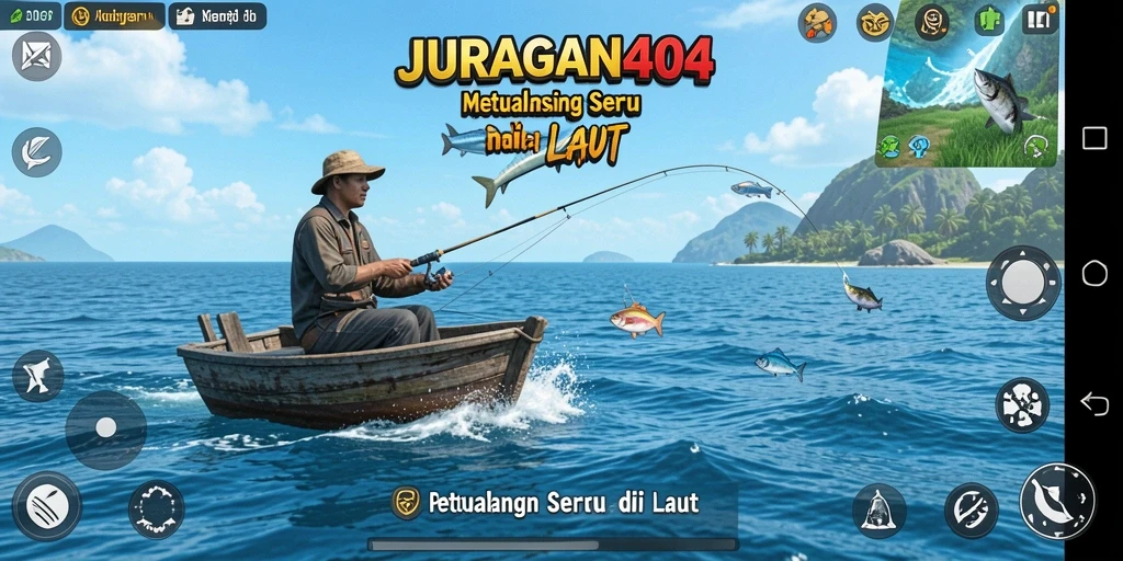 Tampilan gameplay yang mendebarkan di JURAGAN404.