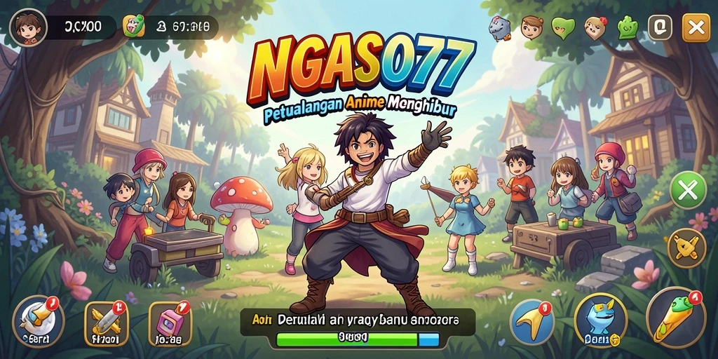 Gameplay seru di dunia anime yang penuh warna.