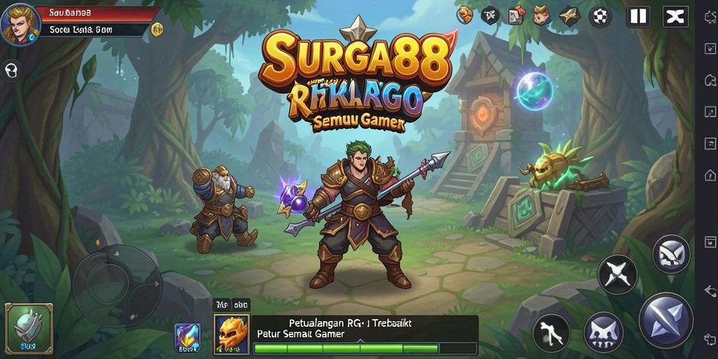 Screenshot gameplay RPG SURGA88 yang menegangkan dan menarik.