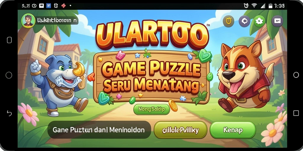 Tampilan gameplay ULARTOTO dengan tantangan Puzzle yang menarik.
